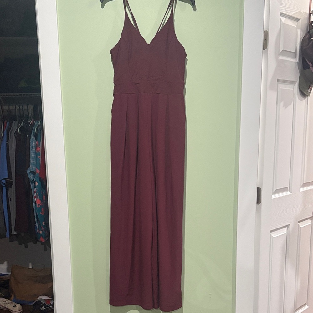 HALARA Burgundy Jumpsuit